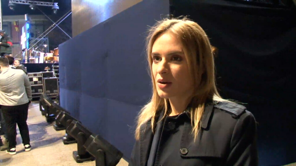 Милица Ђурђевић Стаменковски на скупу у Врању