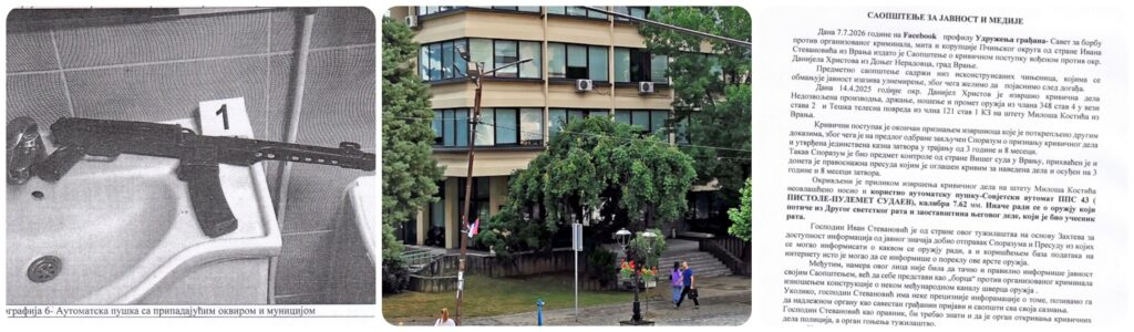 Више јавно тужилаштво у Врању демантује наводе о шверцу оружја  